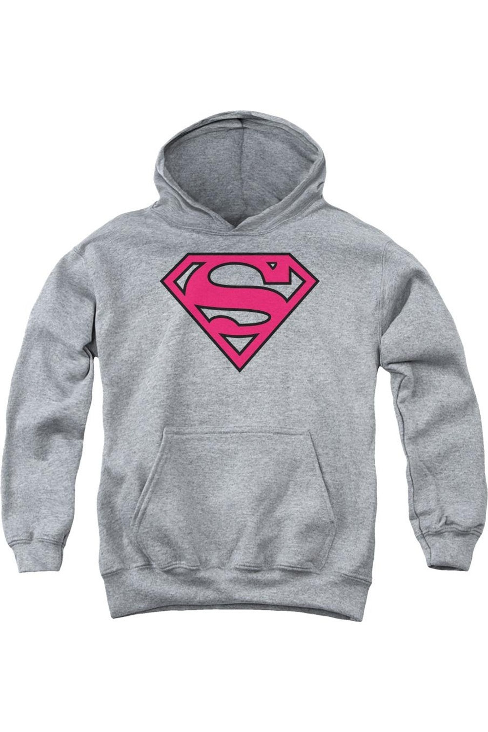 

Детская толстовка с капюшоном Superman Red & Black Shield Gildan