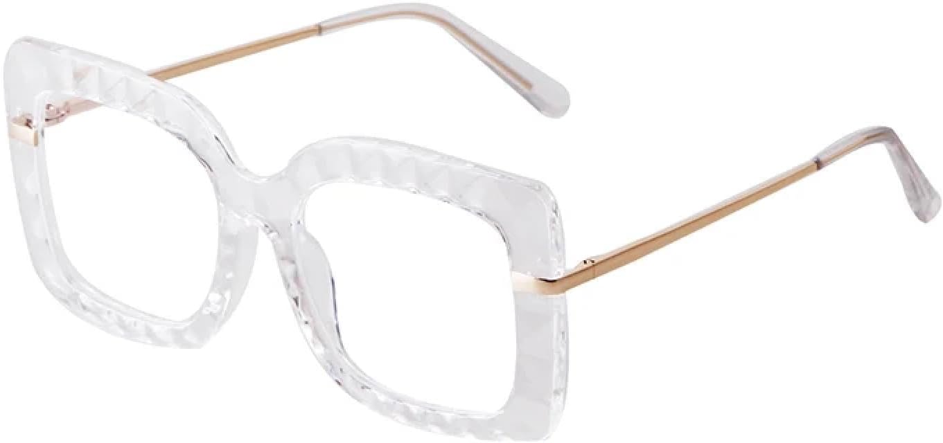 

Ретро-солнцезащитные очки большого размера прямоугольной формы для женщин и мужчин с бриллиантами, в толстой квадратной оправе, модные солнцезащитные очки для женщин WNCKSQ, C8 Double White