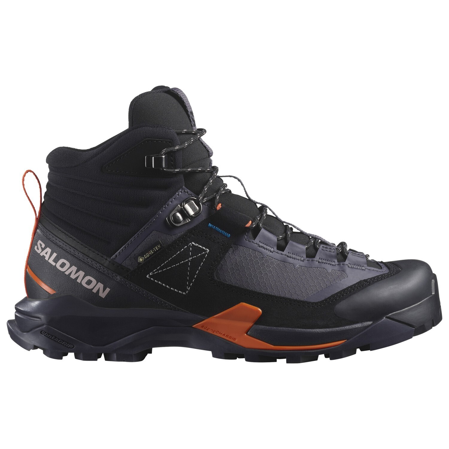 

Походная обувь Salomon X Ultra Alpine Mid GORE-TEX, цвет Nine Iron/Black/Red Orange
