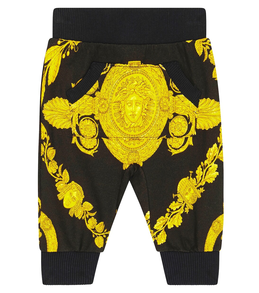 

Спортивные брюки из хлопкового джерси baby medusa Versace Kids, мультиколор