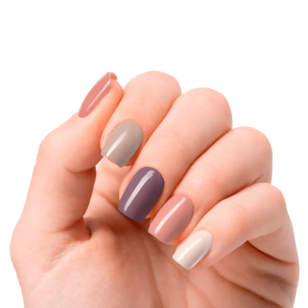 Лак для ногтей Láminas de uñas de gel secret earth premium luxe #solid color Nooves, 20 шт. — фото 3