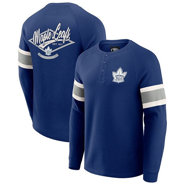 

Мужская футболка-поло с длинным рукавом реглан waffle-knit toronto maple leafs в темно-синем цвете Darius Rucker Collection By Fanatics