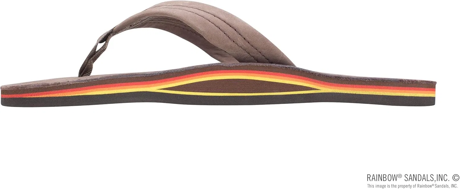 Мужские сандалии Rainbow из двухслойной кожи с поддержкой свода стопы Rainbow Sandals, Expresso Rainbow — фото 2