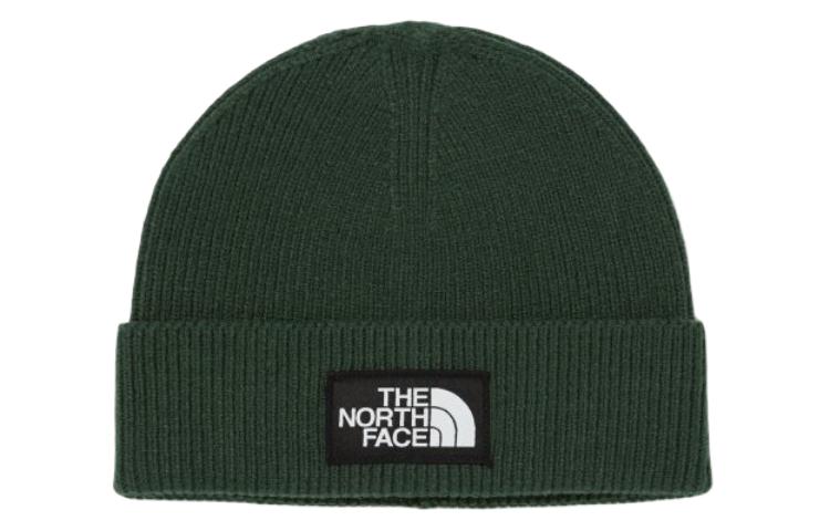 

THE NORTH FACE Акриловая полиуретановая шапка-бини унисекс зеленая