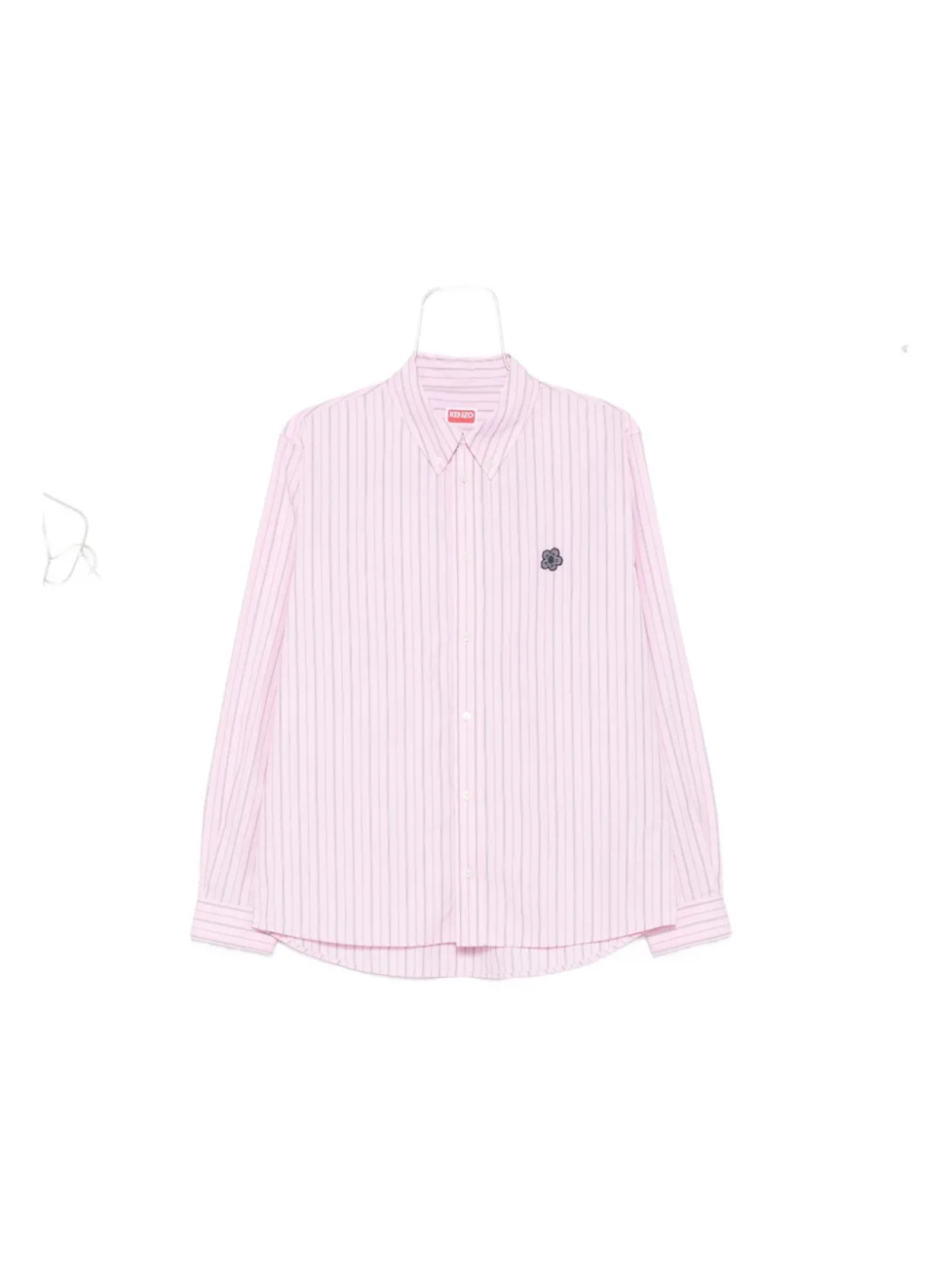 

Полосатая вышитая рубашка Kenzo, розовый