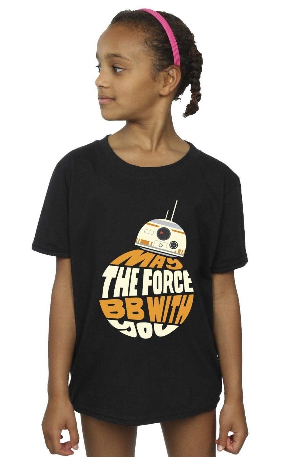 

Хлопковая футболка May The Force BB8 Star Wars, черный