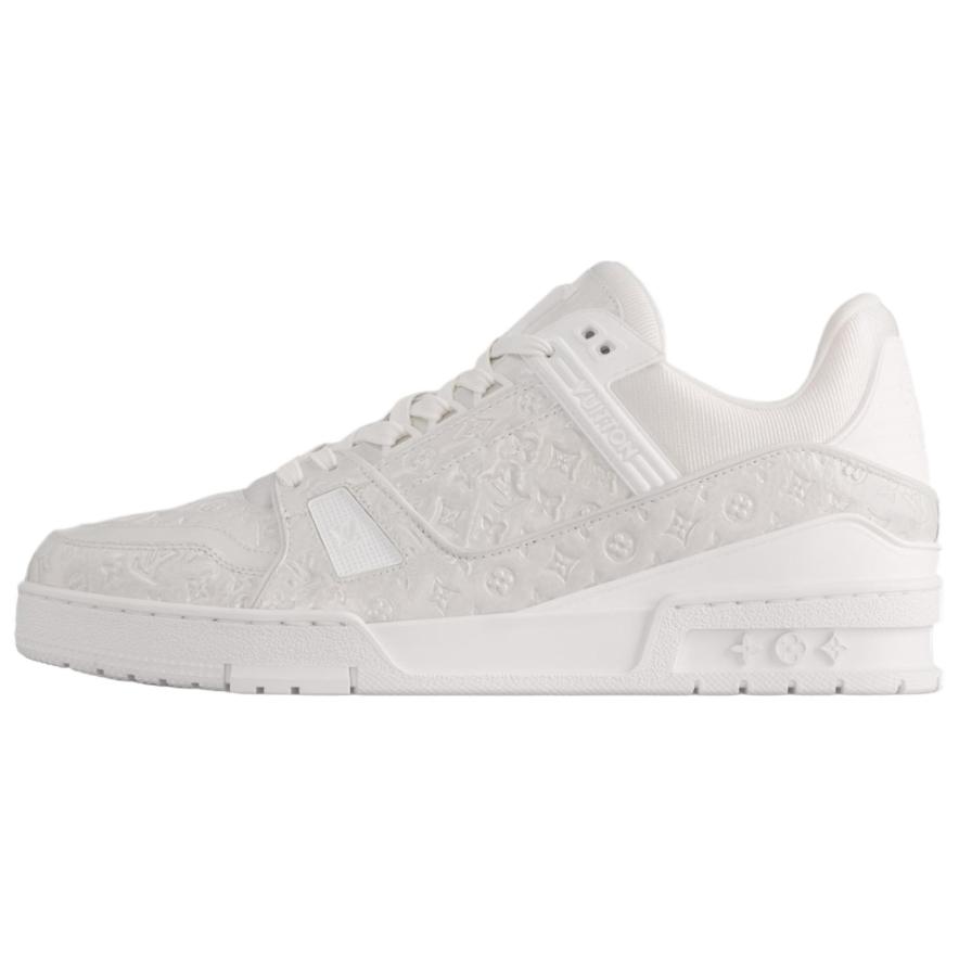 

LOUIS VUITTON Кроссовки для скейтбординга Trainer Low Top, белые, мужские
