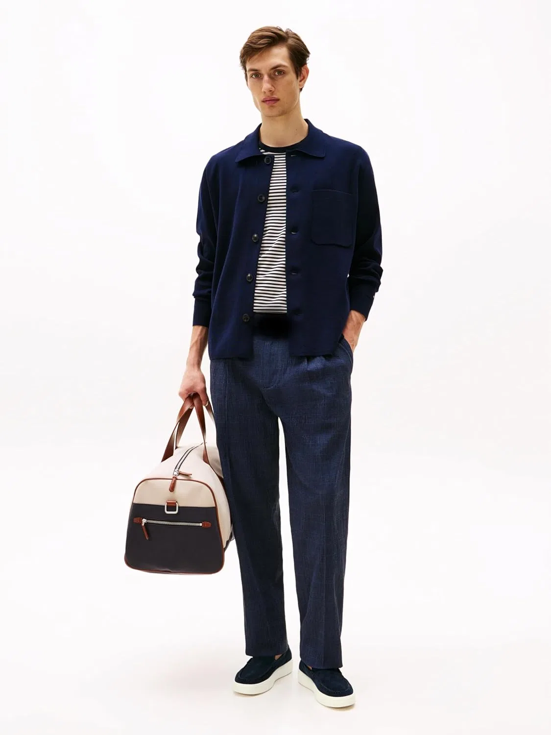 Туфли Tommy Hilfiger Herren Loafer Modern Light Hybrid aus Wildleder, Blue Desert Sky — фото 2