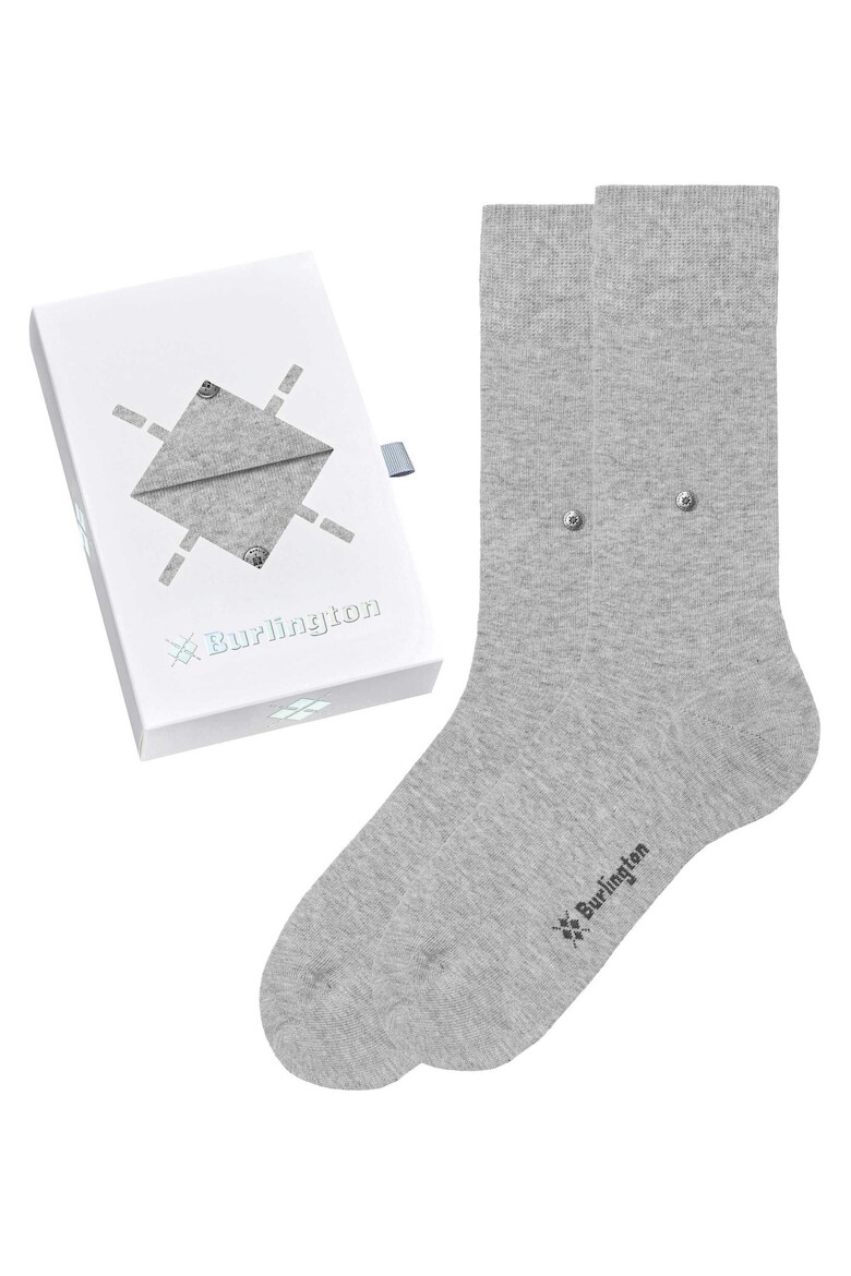 

Однотонные длинные носки – 2 пары Burlington, серый