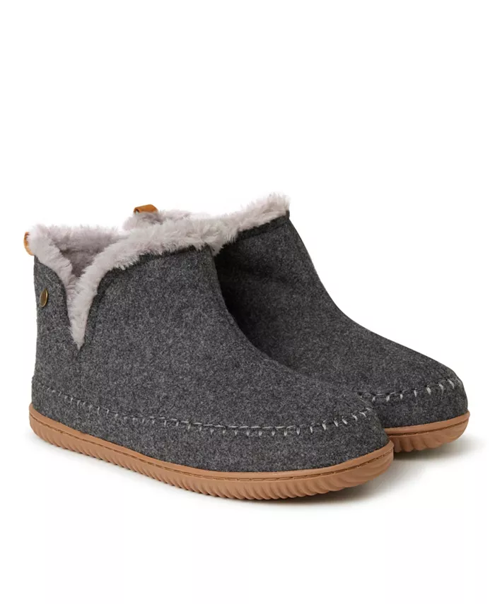 Мужские домашние тапочки Alpine от Men's Brixen Bootie Dearfoams, серый — фото 2