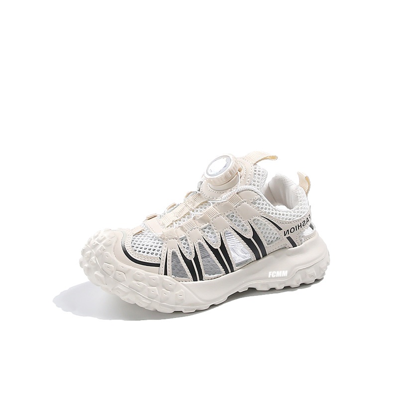 

Износостойкие дышащие низкие детские кроссовки для повседневной жизни FCMM, белый