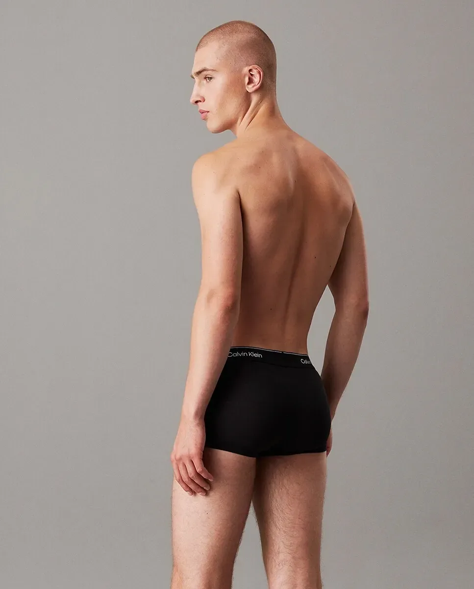 Набор из 3 обтягивающих боксеров с низкой посадкой - Icon Cotton Stretch Calvin Klein, мультиколор — фото 2