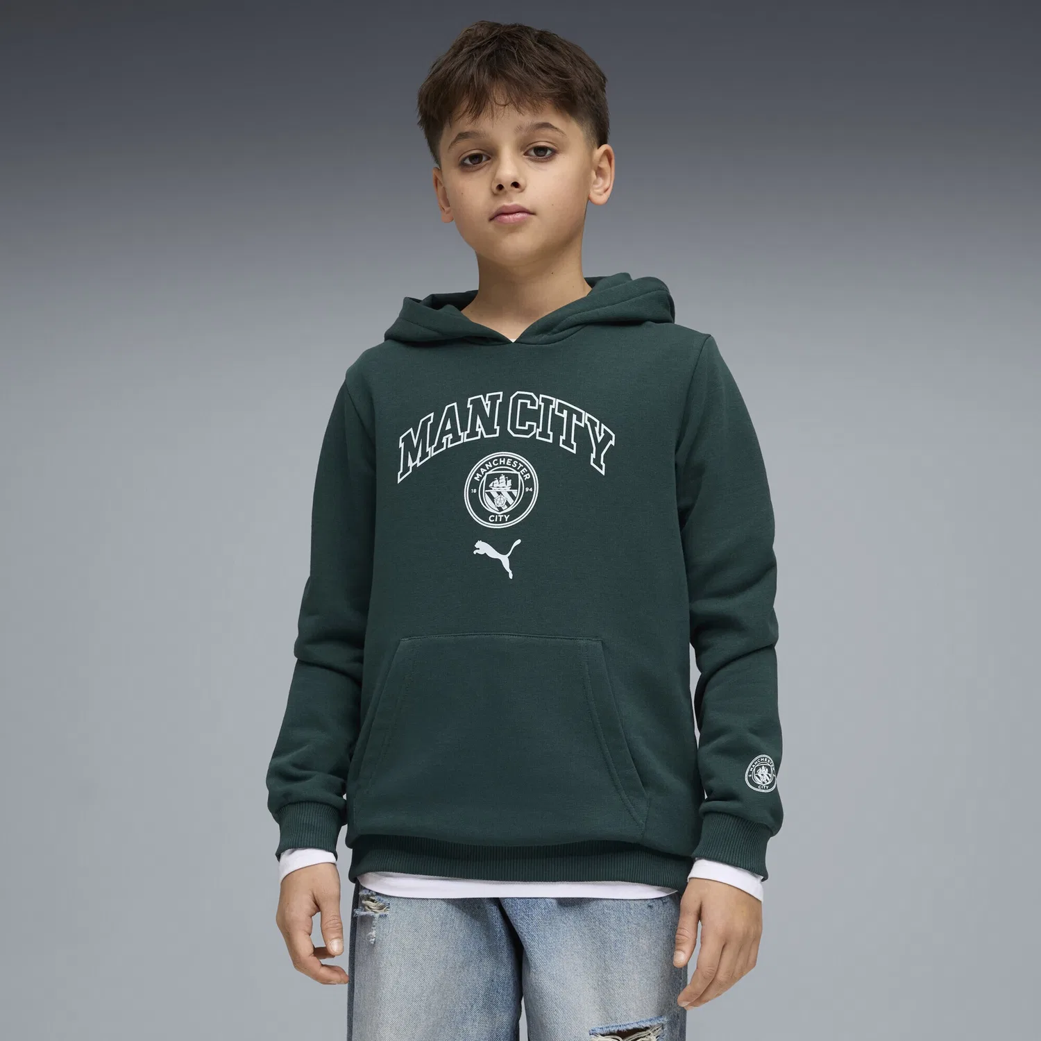 Спортивная толстовка Puma, Dark Green — фото 3