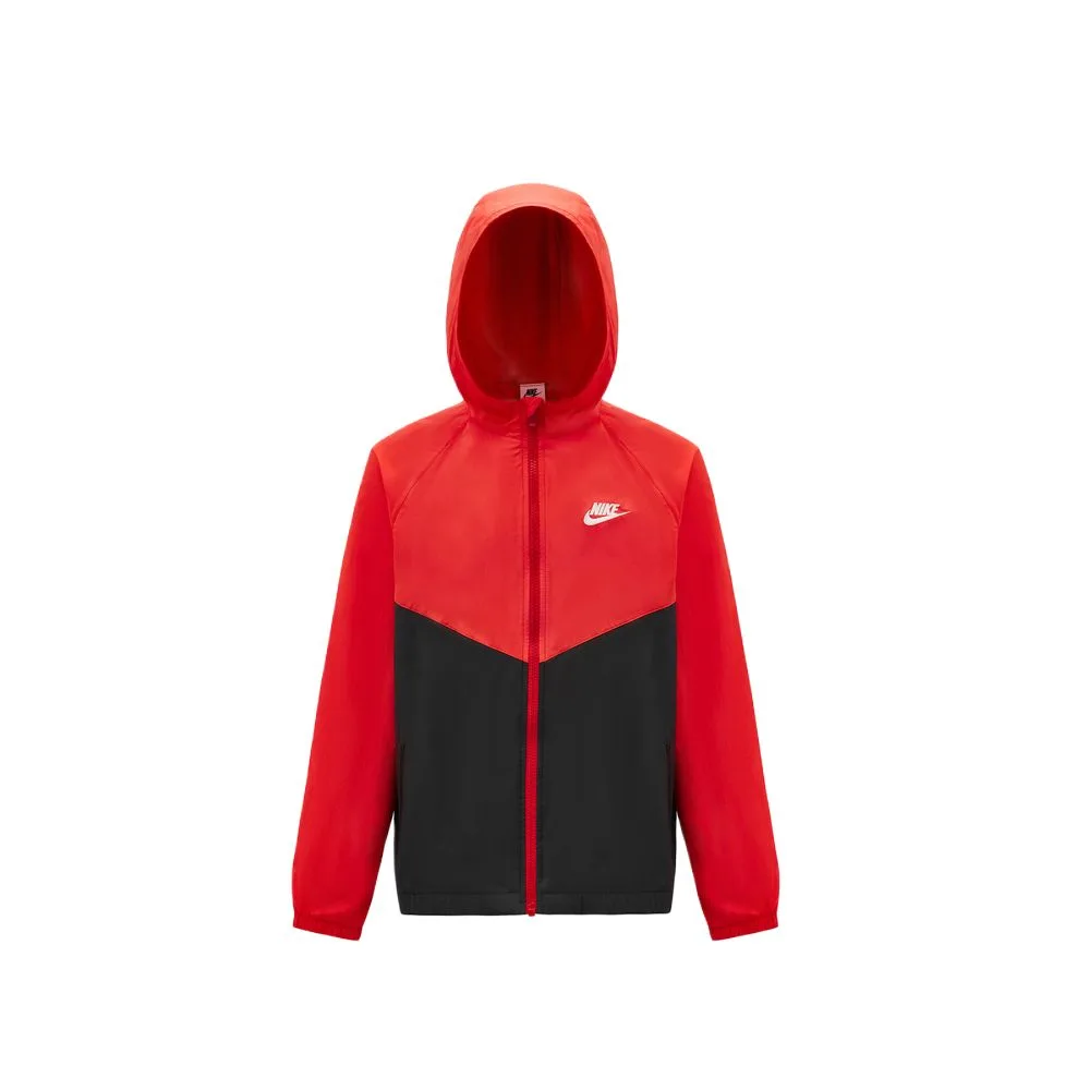 Детская куртка с капюшоном Nike, Red/Black