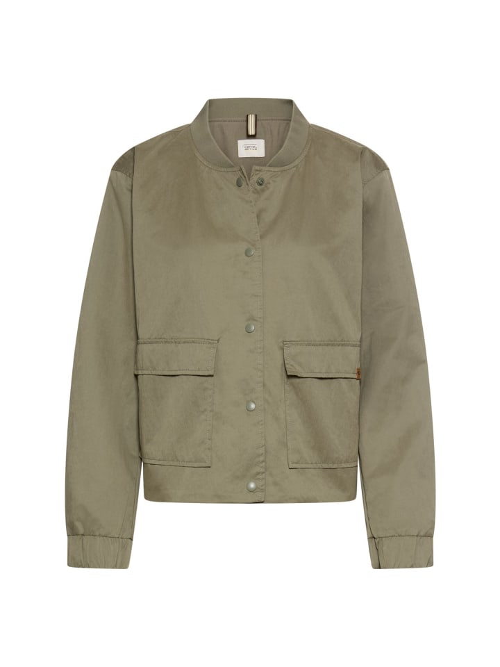 

Домашняя куртка с воротником-бомбер темно-зеленого цвета Camel Active