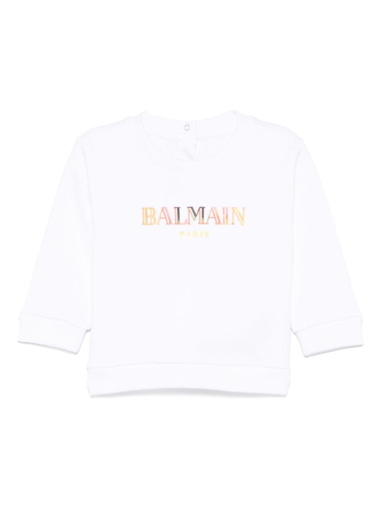 

Balmain Kids толстовка с вышитым логотипом, белый
