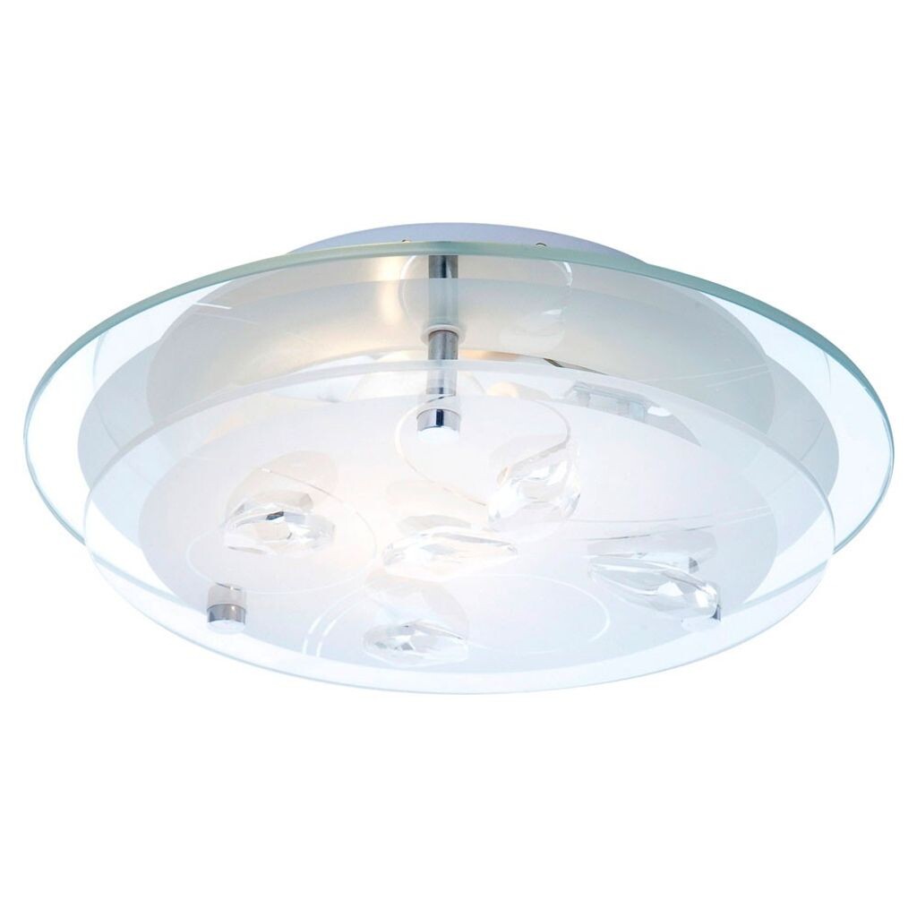 

Потолочный светильник Globo Brenda хром, 1xE27 ILLU; 40409 Globo Lighting, серебро