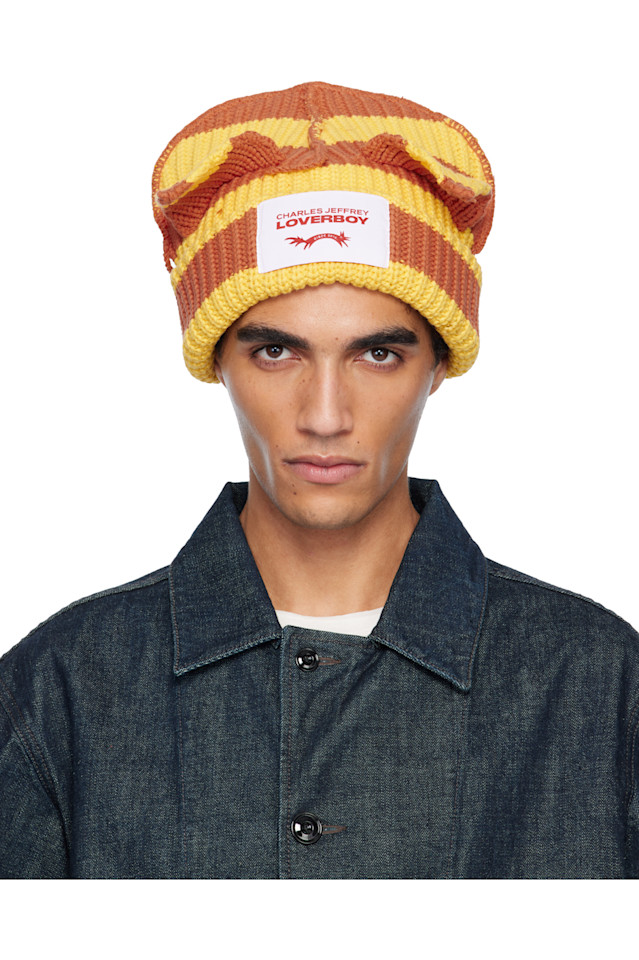 

Charles Jeffrey Loverboy Желто-Оранжевая шапочка с толстыми ушками