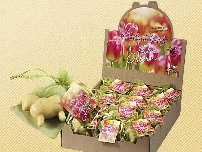 Мыло из овечьего молока Frohe Ostern с календулой, 85 г Saling