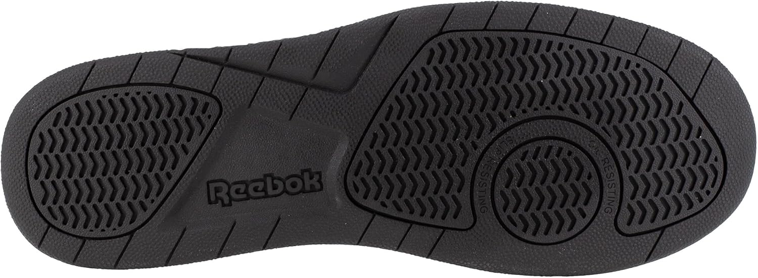 Мужские кроссовки Reebok Work BB4500 с противоскользящей подошвой и композитным носком, повседневная - серый — фото 2