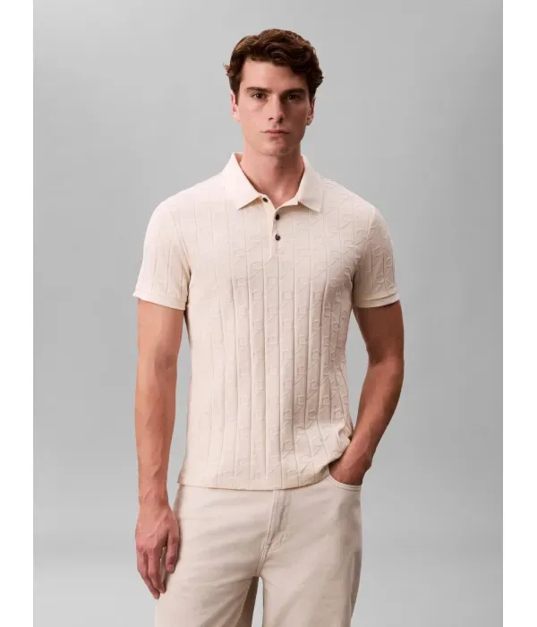 Полюс classic fit Calvin Klein, кремовый