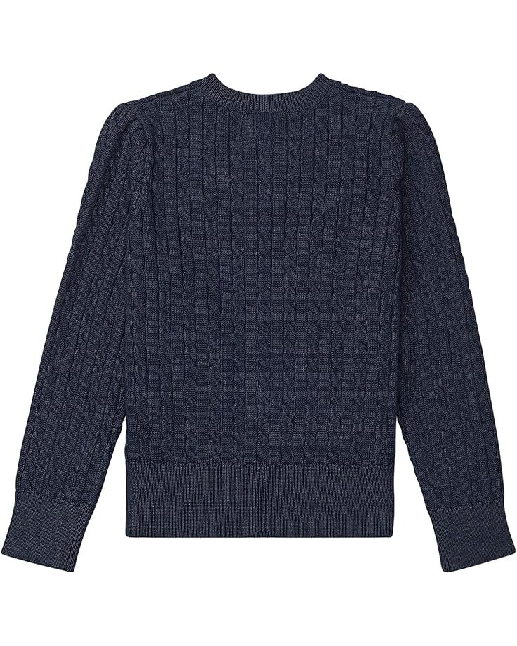 Свитер Polo Ralph Lauren Kids Cable Knit Cotton Cardigan, цвет Hunter Navy — фото 2