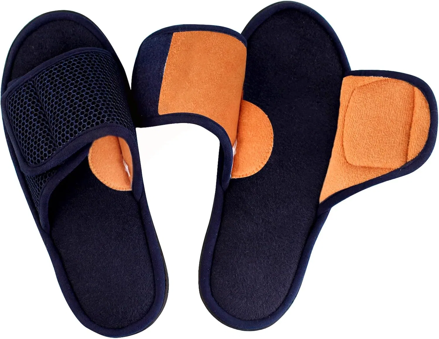 Тапочки открытые дышащие WALKFUN, Navy Blue