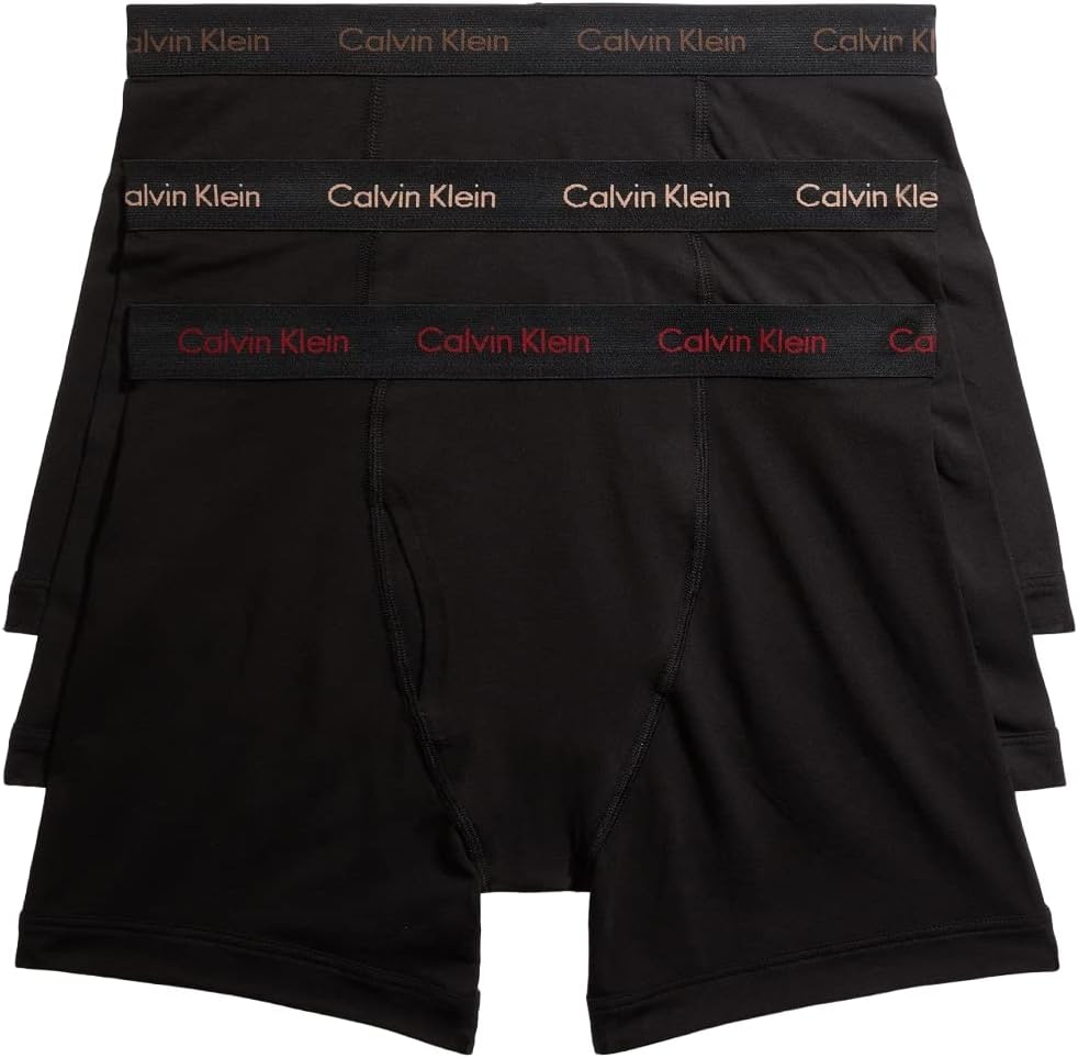 

Комплект из 3 мужских трусов-боксеров Calvin Klein из хлопка и эластичного материала, Black Bodies W/ Olive, Gentle, Red Carpet Logos