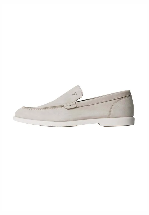 Лоферы с тиснением, слипоны Façonnable, Light Beige