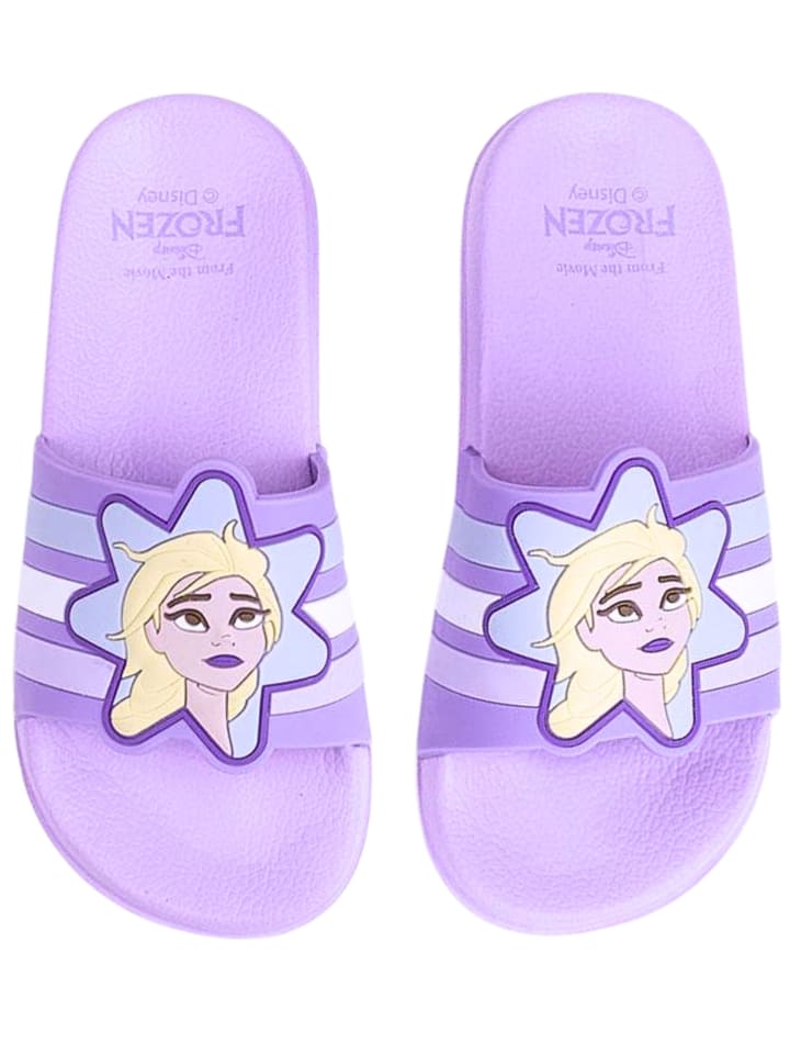 

Шлепанцы Эльзы из мультфильма Холодное сердце фиолетового цвета Disney Frozen
