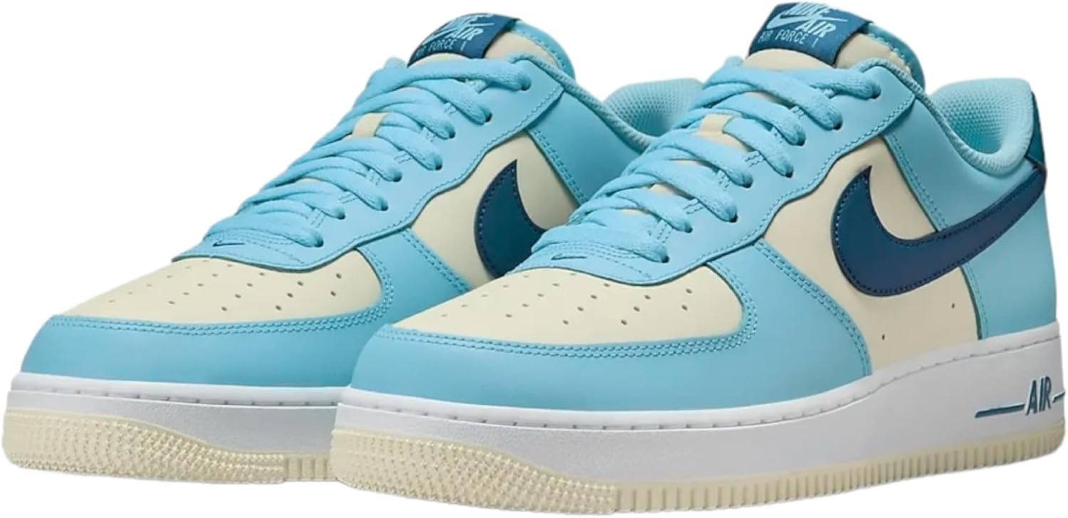 Кроссовки Nike Unisex Air Force 1 07, Aquarius Blue Court Blue — фото 3