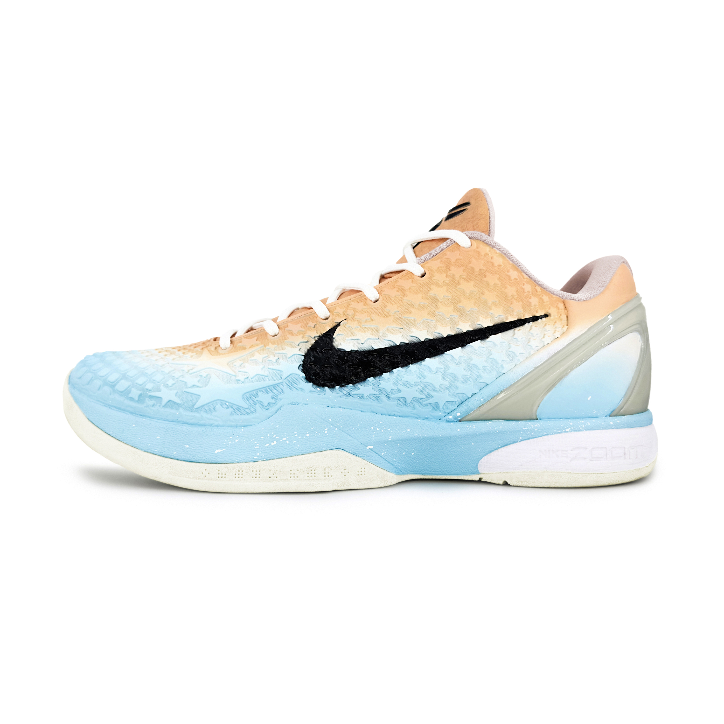 Nike Баскетбольные кроссовки Zoom Kobe 6 "All Star 2.0" с амортизацией, износостойкие, низкие, унисекс, оранжево-синие