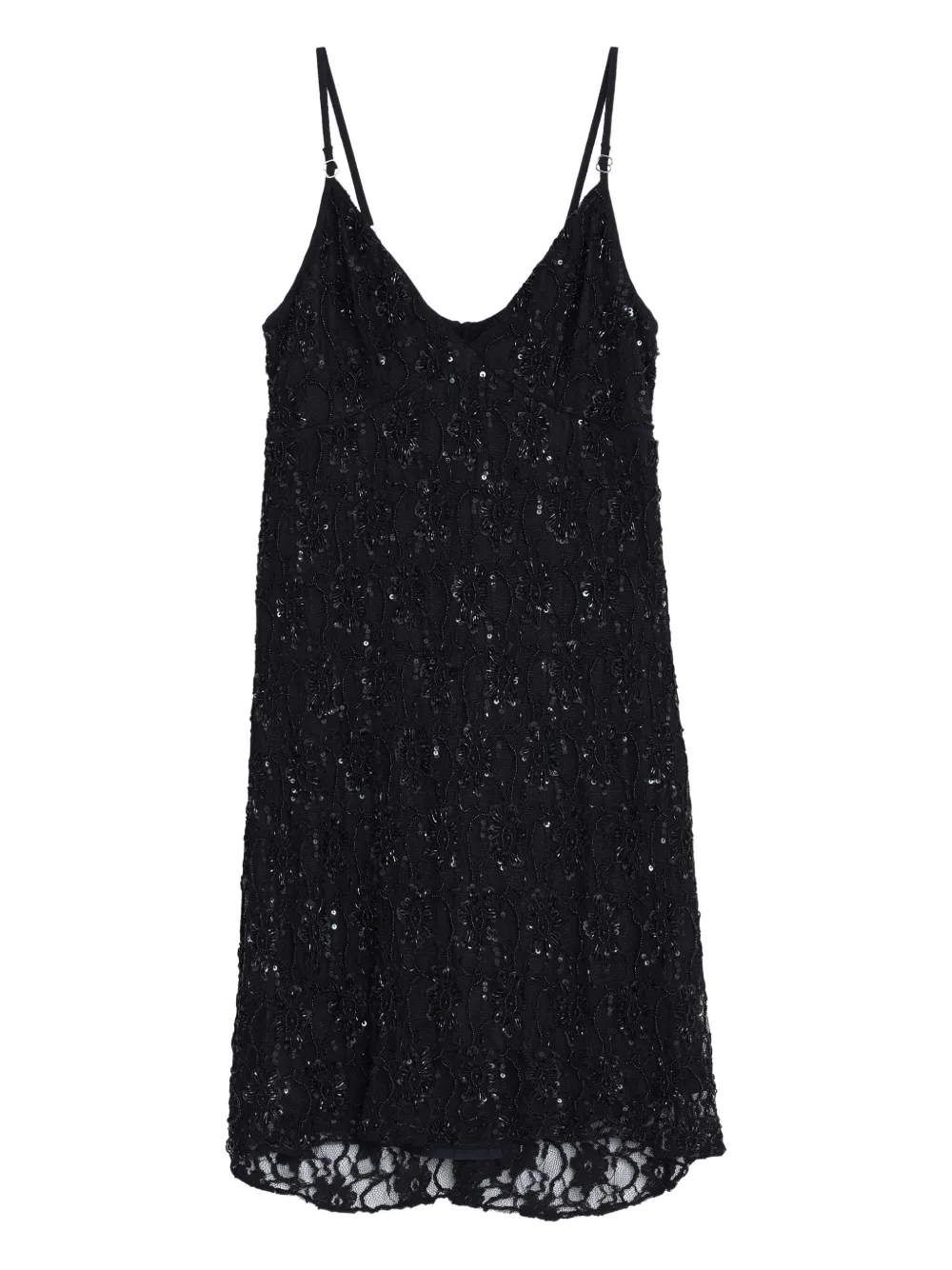 

Мини-платье X Astrid с украшением пайетками Amir Slama, черный
