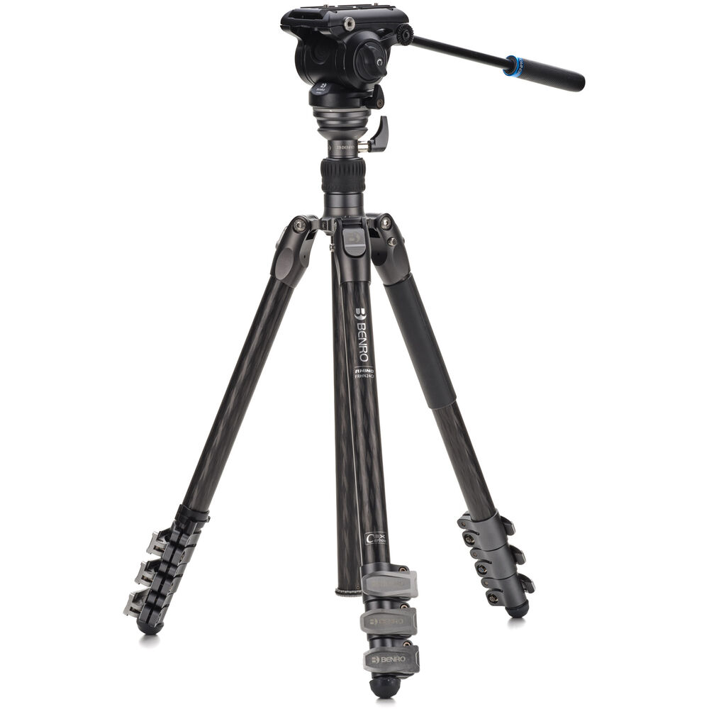 

Комплект видеоштатива Benro Rhino S4PRO с откидными замками (углеродное волокно)