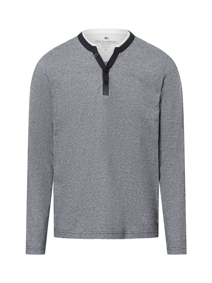 

Футболка Nils Sundström Langarmshirt, цвет anthrazit weiß