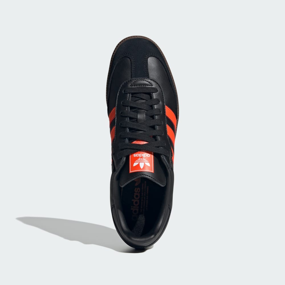 Кроссовки Adidas Samba OG Shoes, цвет Core Black/Impact Orange/Gum — фото 2