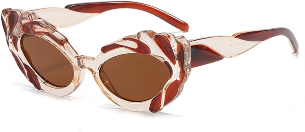 

Роскошные модные солнцезащитные очки «кошачий глаз» для женщин и мужчин, градиентные, с гелевой расцветкой, винтажные, ретро, ​​забавные, с защитой от УФ-излучения UV400 generic, C3