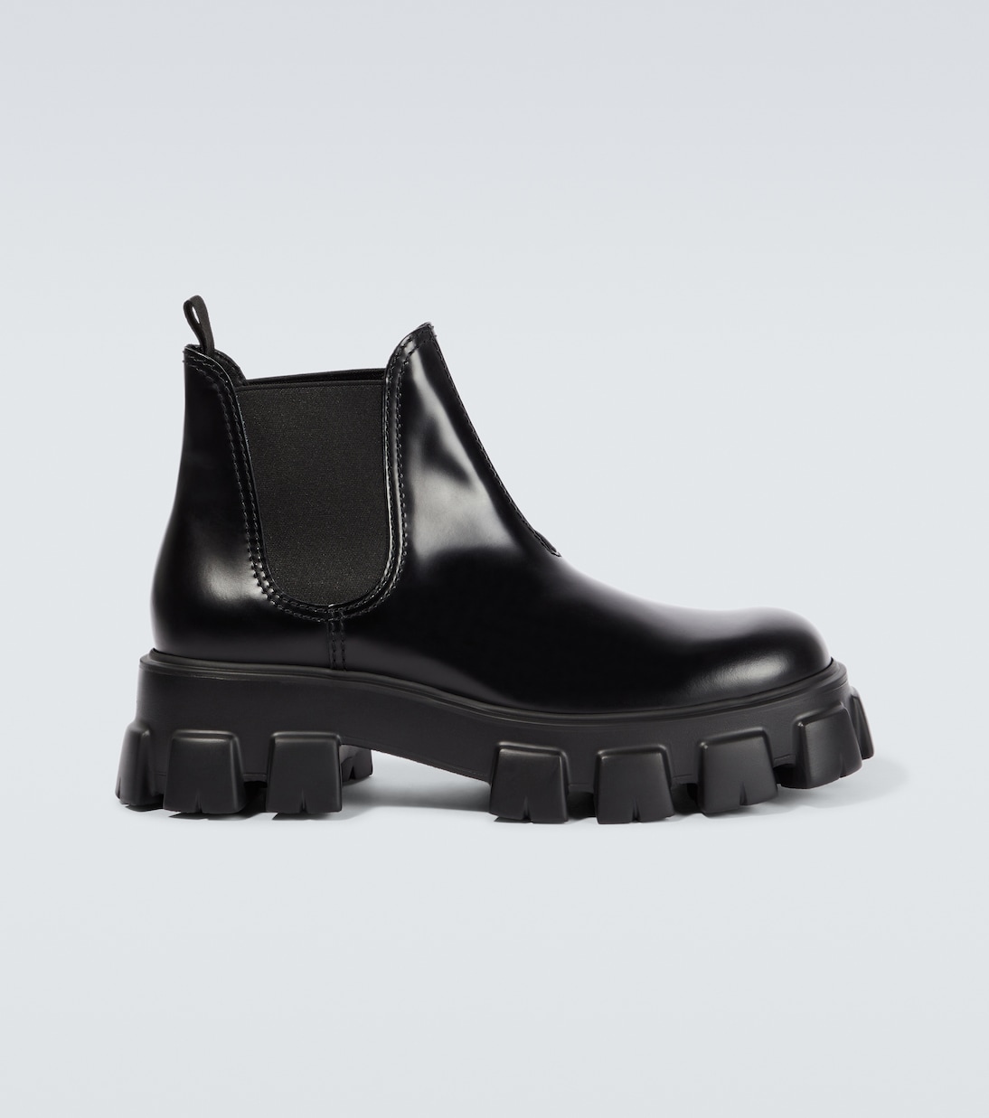 

Кожаные ботинки Chelsea Monolith Prada, черный