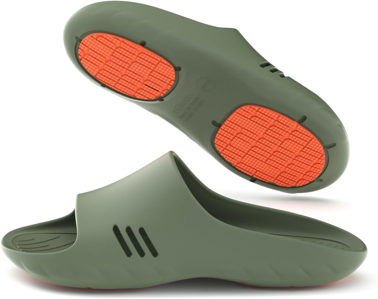 

KENROLL Нескользящие шлепанцы для душа, легкие домашние тапочки для ванной, шлепанцы для женщин и мужчин, зеленый