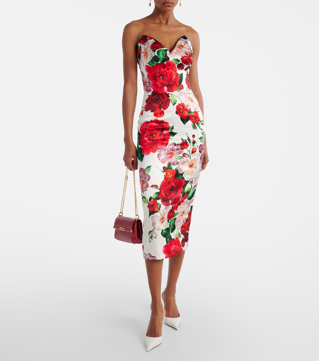 Кожаные туфли-лодочки на ремешке Dolce&Gabbana, BIanco Ottico — фото 3