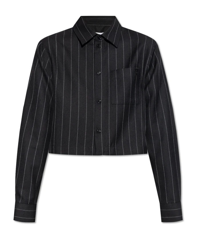

Короткая рубашка с карманом Burberry, черный