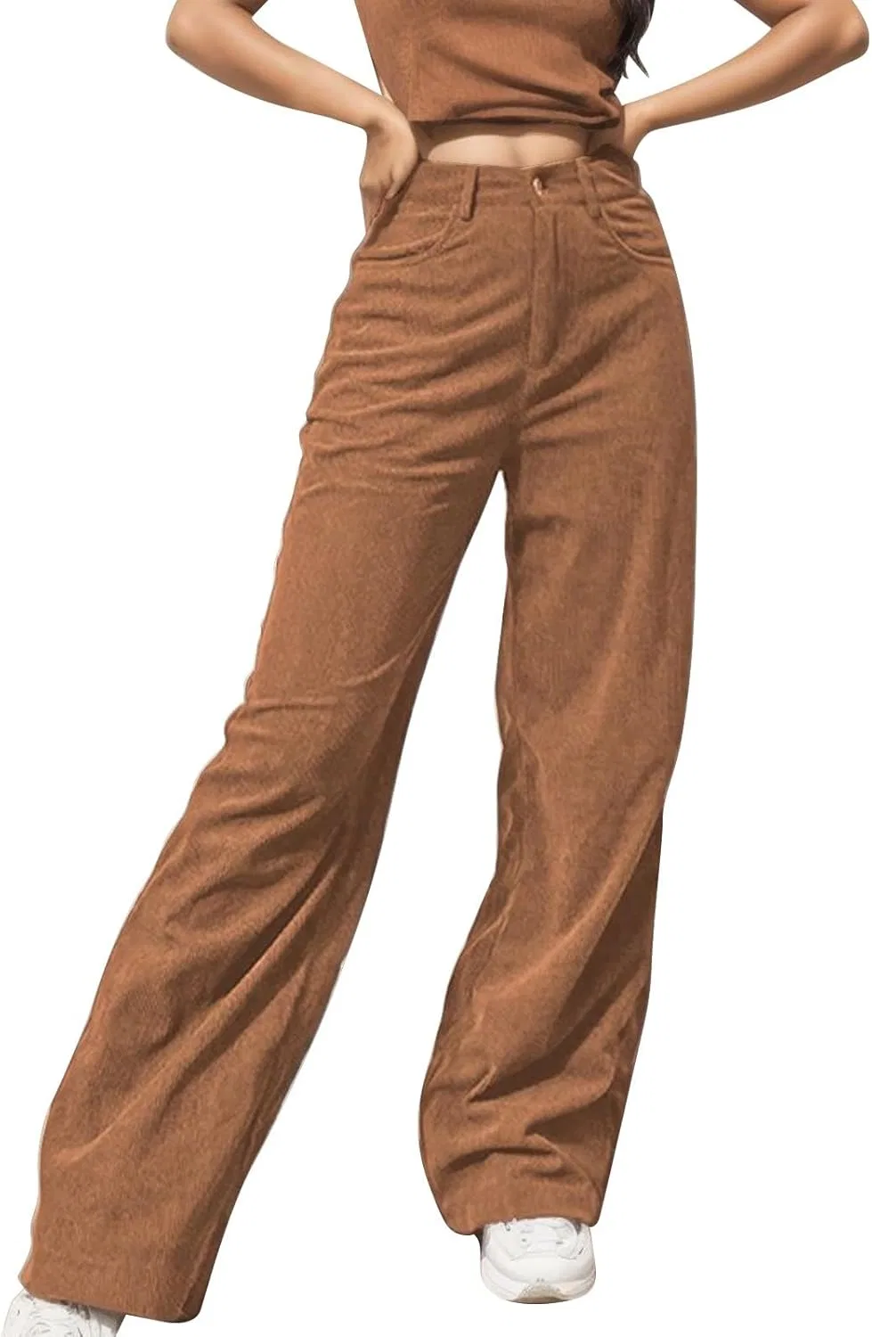 Джинсы прямые, Khaki, High Rise