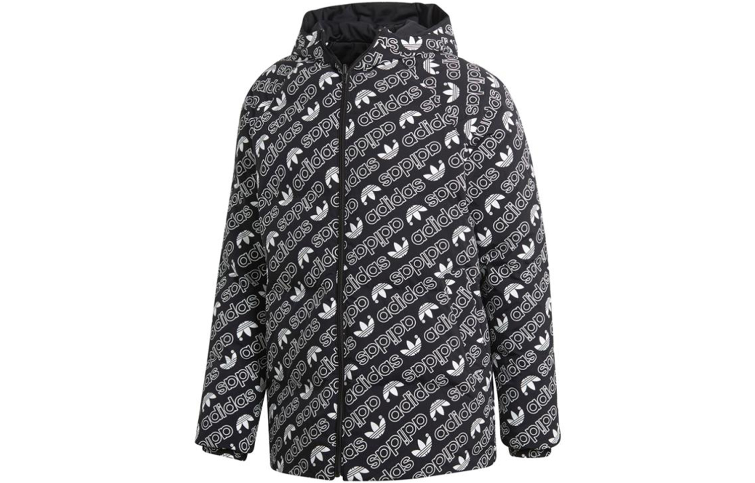 Adidas Originals Пуховик мужской черно-белый — фото 3