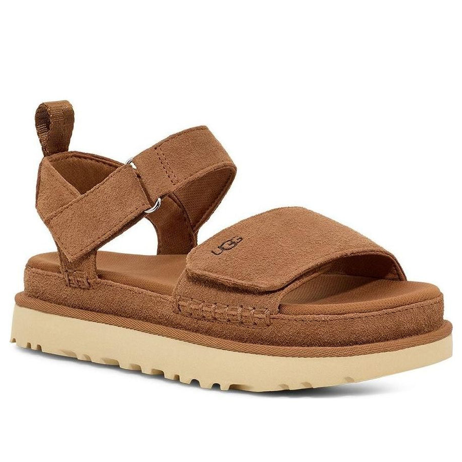 Сандалии (WMNS) UGG Goldenstar Platform Sandal 'Chestnut', желто-коричневый — фото 3