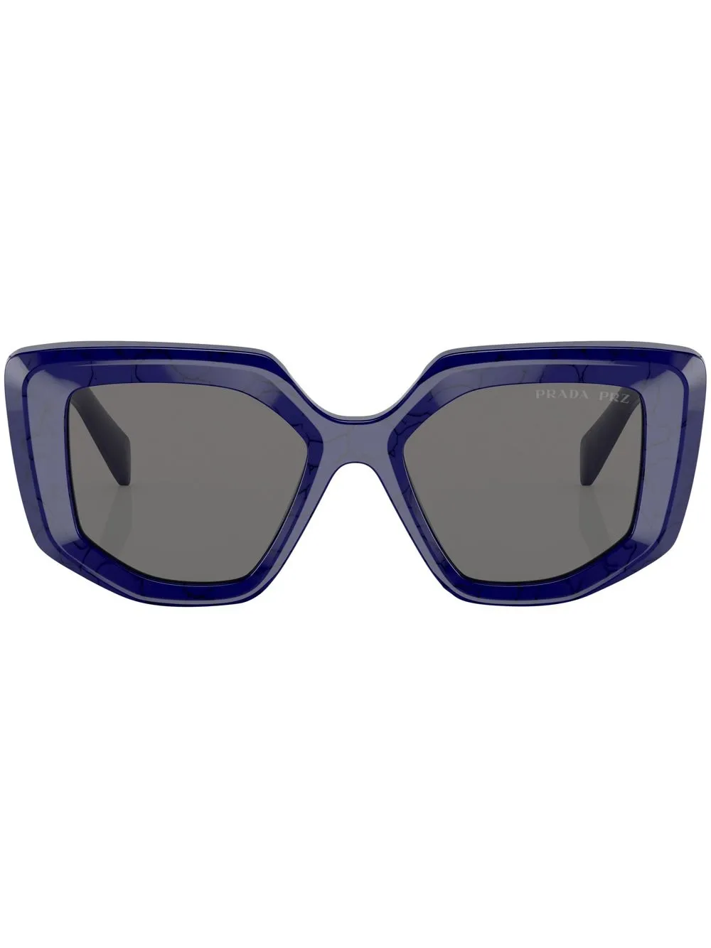 

Солнцезащитные очки в геометричной оправе с логотипом Prada Eyewear, синий