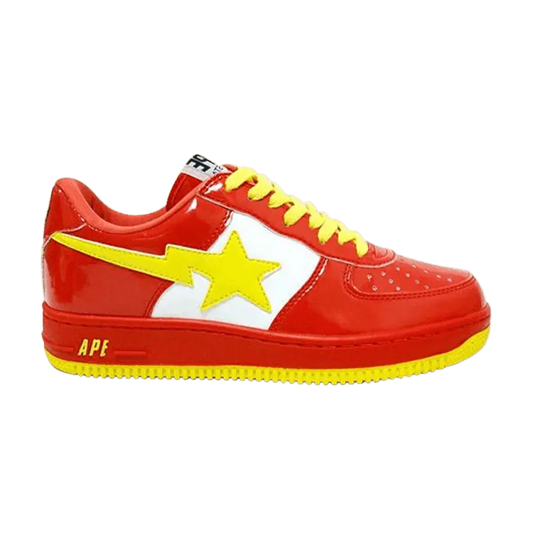 

Кроссовки BAPE Bapesta FS-001 Low 'The Flash', красный
