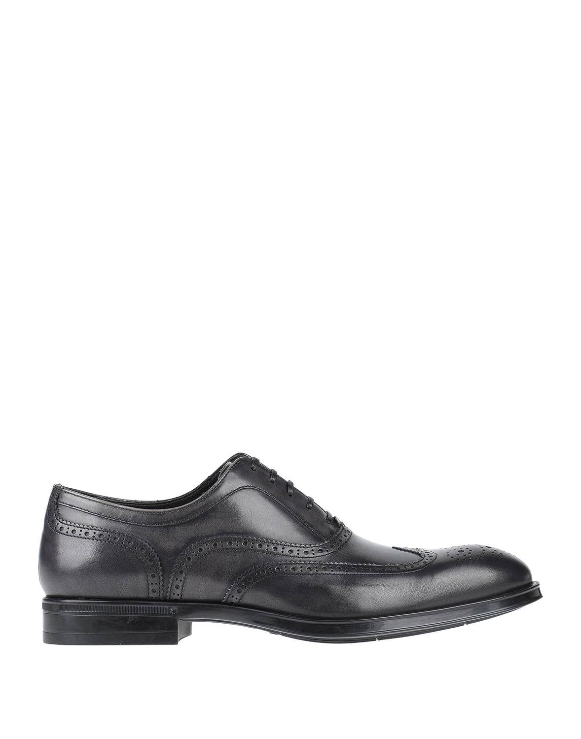 

Туфли на шнуровке Sergio Rossi, угольно-серый