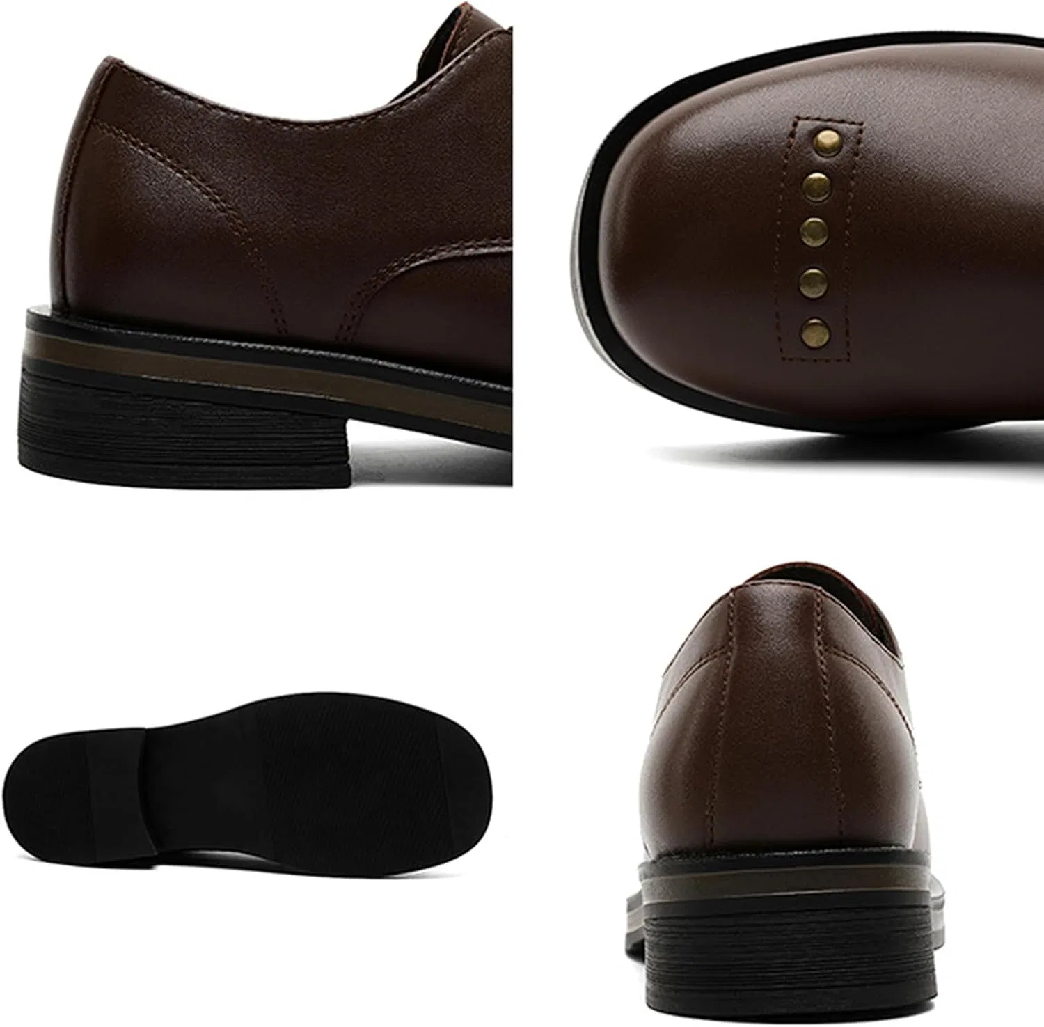 Лоферы мужские на массивном каблуке, Loafers, Black BEDGMDEG — фото 3