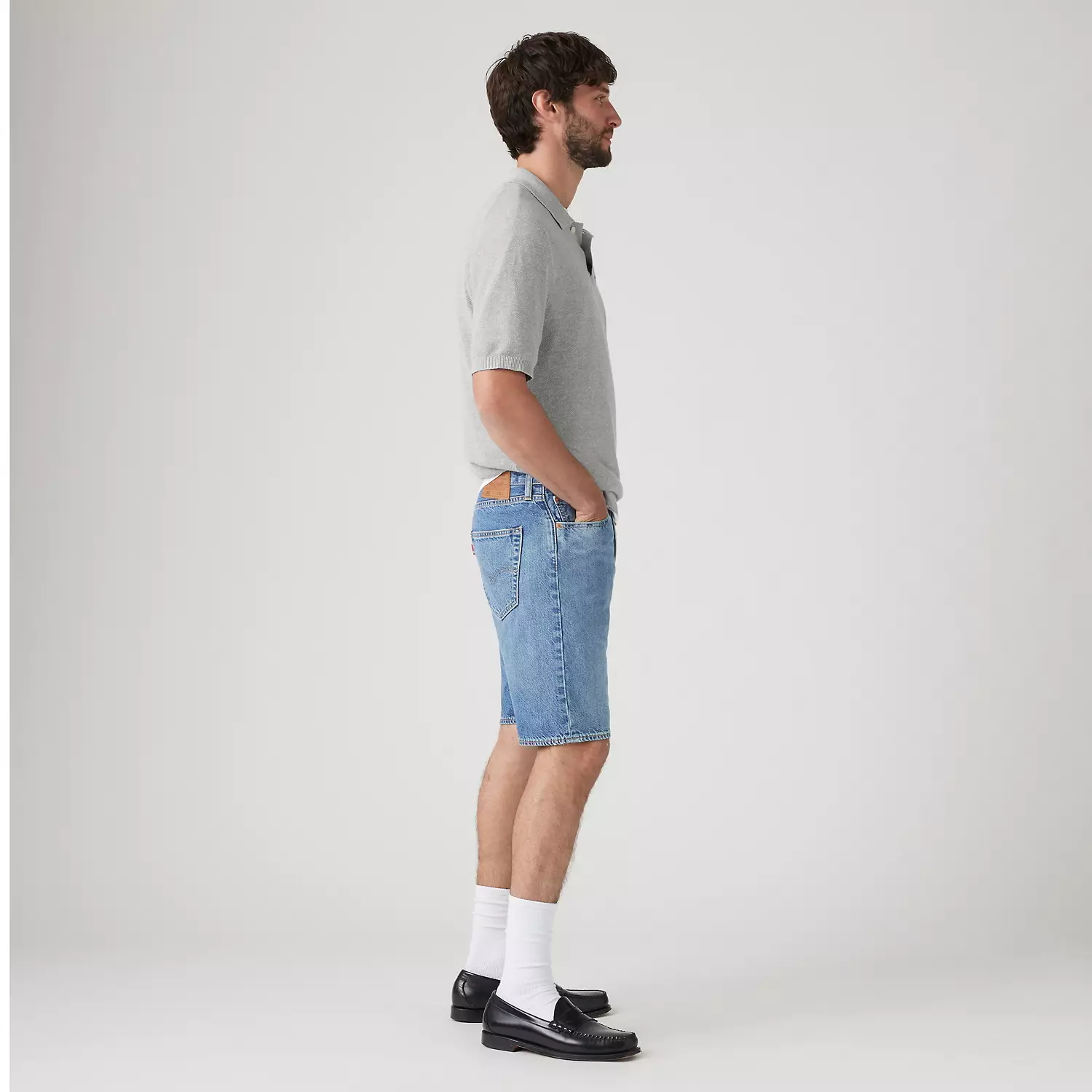 501 Оригинальный крой Легкие 9-дюймовые мужские шорты Levi's, цвет 3Pm In Soma - Medium Wash — фото 4