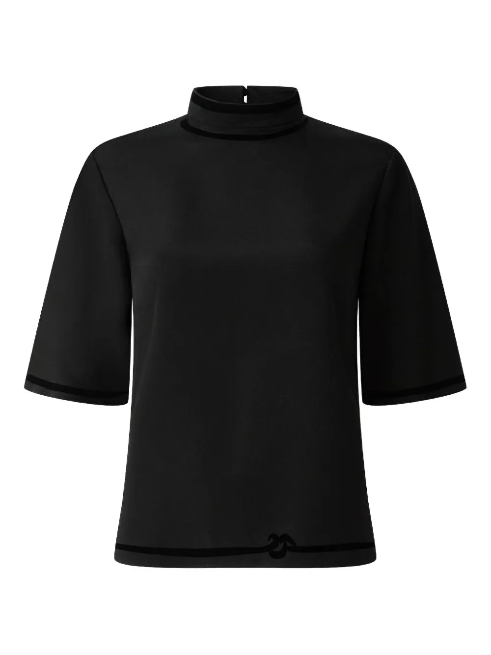 

Шелковый топ с вырезами Shanghai Tang, черный